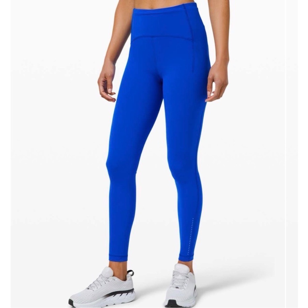 Lululemon swift speed high rise leggings in cerulean blue size 2
